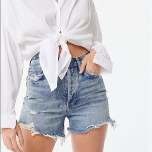 AGOLDE Dee Ultra High-Rise Cutoff Short - Ricochet